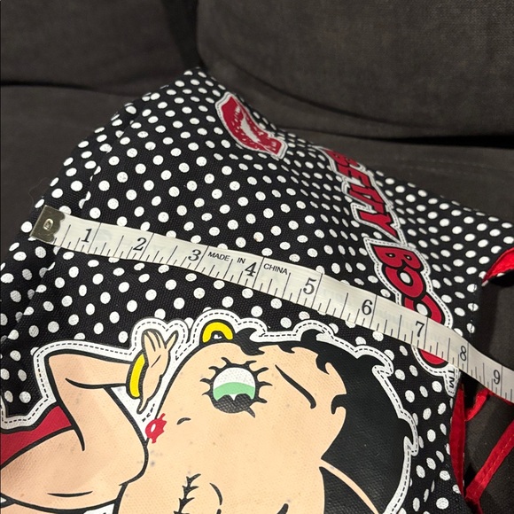 Vintage Betty Boop Black and White Polka Dot Bag Y2K - Picture 9 of 13